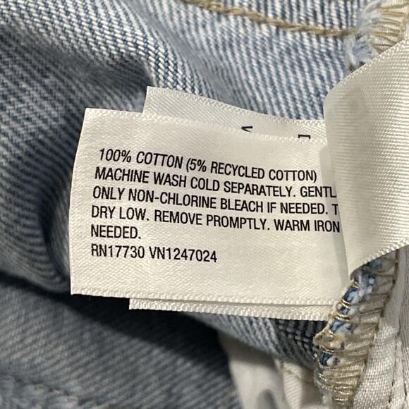 Mid-Rise Barrel Leg Ankle Jeans - Universal Thread Blue Denim 4 - Picture 12 of 14